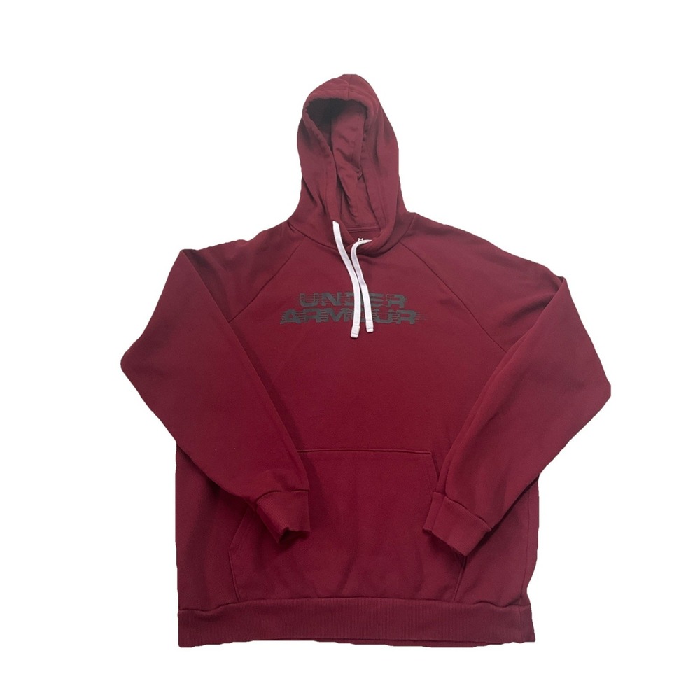 Under Armour Men's Red Pullover Hoodie Size Medium‎